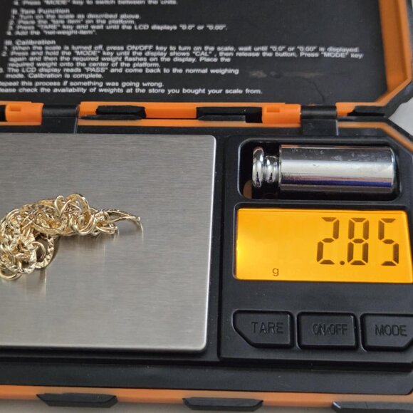 Chunky lightweight 18k gold bracelet - Picture 12 of 16